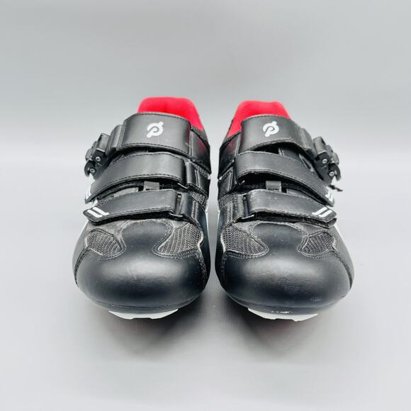 Peloton Shoes Womens 9 Black Red Cycling Look Delta Clipless Cleats Indoor Bike - Picture 3 of 12